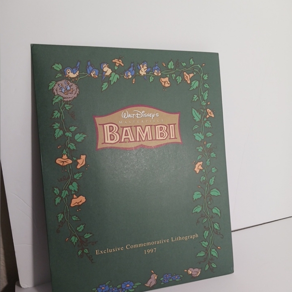 Walt Disney Store Bambi 1997 Exclusive Commemorative Lithograph Envelope 14"x11" - Picture 1 of 4